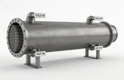 Shell and tube heat exchangers